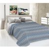 Mondo Italia Prikrývka na posteľ Piquet Spinato modrá Modrá 170x280 cm