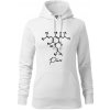Barová chémia - pivo - Mikina dámská Cape s kapucí - 2XL ( Biela ) Barová chémia - pivo - Mikina dámská Cape s kapucí - 2XL ( Biela )
