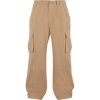 Build Your Brand pánske cargo predĺžené nohavice BY274 Beige