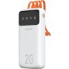 Dudao priestranná powerbanka s 3 vstavanými káblami 20000mAh USB typu C + micro USB + Lightning biela (Dudao K6Pro+) Dudao priestranná powerbanka s 3 vstavanými káblami 20000mAh USB typu C + micro USB + Lightning biela (Dudao K6Pro+)