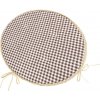 Bellatex Berta okrúhly hladký Kocka hnedá, 40 cm Bellatex Berta okrúhly hladký Kocka hnedá, 40 cm