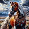 Norimpex puzzle maľovanie podľa číselnKôň v indickom postroji 40 x 50 cm