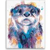 Maľovanie podľa čísel - Vydra - 80x100 cm, plátno vypnuté na rám - výroba CZ Maľovanie podľa čísel - Vydra - 80x100 cm, plátno vypnuté na rám - výroba CZ