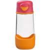 b.box Fľaša Sport na pitie 450 ml - ružová/oranžová b.box Fľaša Sport na pitie 450 ml - ružová/oranžová