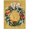 Vianočná pohľadnica Hudobný veniec 12 x 15 cm Vianočná pohľadnica Hudobný veniec 12 x 15 cm