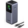 UGREEN powerbanka s rychlým nabíjením 20000mAh 3-port s displejem, Li-ion, 130W, 2x USB-C, 1x USB-A, stříbrná 35524B UGREEN powerbanka s rychlým nabíjením 20000mAh 3-port s displejem, Li-ion, 130W, 2x USB-C, 1x USB-A, stříbrná 35524B