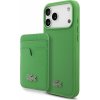 Lacoste Iconic Petit Pique MagSafe Zadní Kryt + Peněženka pro iPhone 17 Pro Max Green