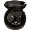 Keramická aromalampa s mačkou - čierna, biela Farba: čierná Keramická aromalampa s mačkou - čierna, biela Farba: čierná