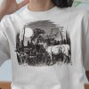 Tričko s potlačou DEER VINTAGE Pánsky Biela 4XL Tričko s potlačou DEER VINTAGE Pánsky Biela 4XL