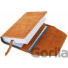 Obal na knihu kožený se záložkou Medový Obal na knihu kožený se záložkou Medový
