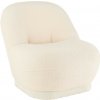 J-Line by Jolipa Biela okrúhla stolička/ kresielko s opierkou Teddy Bouclé White - 78*88*72 cm - J-Line by Jolipa J-Line by Jolipa Biela okrúhla stolička/ kresielko s opierkou Teddy Bouclé White - 78*88*72 cm - J-Line by Jolipa