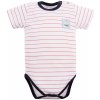 Eevi Body s krátkym rukávom STATKI prúžky chlapec