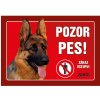 Juko Plastová tabuľa Pozor Pes Nemecký ovčiak 21 x 14,7 cm Juko Plastová tabuľa Pozor Pes Nemecký ovčiak 21 x 14,7 cm