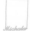 Ewena Retiazka z ocele s menom Michala strieborná MK65 + Darčekové balenie Ewena Retiazka z ocele s menom Michala strieborná MK65 + Darčekové balenie
