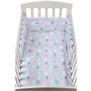 NEW BABY 3-dielne posteľné obliečky New Baby 90 x 120 cm obláčiky ružové