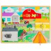 Bigjigs Toys Motorická doska každodenných zručností Bigjigs Toys Motorická doska každodenných zručností