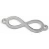 Prívesok / medzidiel na výrobu šperkov z nerezovej ocele nekonečno, kosť, motýľ, srdce - platina nekonečno Prívesok / medzidiel na výrobu šperkov z nerezovej ocele nekonečno, kosť, motýľ, srdce - platina nekonečno