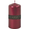 Vianočná sviečka Metalik valec Ø6x13 cm metalická lesklá červená Vianočná sviečka Metalik valec Ø6x13 cm metalická lesklá červená