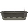 Plastia Samozavlažovací truhlík Mareta 17,5 x 60 x 19,5 cm antracit tm. + antracit sv. Plastia Samozavlažovací truhlík Mareta 17,5 x 60 x 19,5 cm antracit tm. + antracit sv.