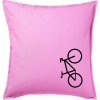Bicykel na výšku - Vankúš 50x50 - 50x50 - Vrátane výplne ( Ružová ) Bicykel na výšku - Vankúš 50x50 - 50x50 - Vrátane výplne ( Ružová )