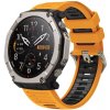 VSETKONAMOBIL 144512 SPORTY Vymeniteľný silikónový remienok Amazfit T-Rex Ultra 2 ORANGE-BLACK VSETKONAMOBIL 144512 SPORTY Vymeniteľný silikónový remienok Amazfit T-Rex Ultra 2 ORANGE-BLACK