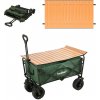 Skladací záhradný plážový vozík Premium so stolíkom zelený Skladací záhradný plážový vozík Premium so stolíkom zelený