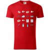 Očný lekár ikony - Tričko z organickej bavlny - 2XL ( Červená ) Očný lekár ikony - Tričko z organickej bavlny - 2XL ( Červená )