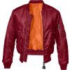 BRANDIT bunda MA1 Jacket Burgundská Veľkosť: XXL BRANDIT bunda MA1 Jacket Burgundská Veľkosť: XXL