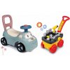 Set odrážadlo a chodítko s pracovným vozíkom Auto Ride On Little Smoby a náradím Set odrážadlo a chodítko s pracovným vozíkom Auto Ride On Little Smoby a náradím