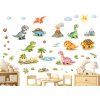 Nalepte.cz Kreslenie dinosaury textilní prelepiteľné nálepky na stenu arch 32 x 46 cm Nalepte.cz Kreslenie dinosaury textilní prelepiteľné nálepky na stenu arch 32 x 46 cm