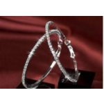 Swarovski EB04 Kruhy kryštály biele