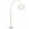 STOJACA LAMPA PODLAHOVÁ VYSOKÁ ZLATÁ 195 cm BIELE TIENIDLO DO OBÝVAČKY STOJACA LAMPA PODLAHOVÁ VYSOKÁ ZLATÁ 195 cm BIELE TIENIDLO DO OBÝVAČKY