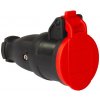 TP electric Gumová spojovacia zásuvka s pružinovým viečkom 1x16A IP54 3101-395-0300 TP electric Gumová spojovacia zásuvka s pružinovým viečkom 1x16A IP54 3101-395-0300
