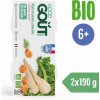 Good Gout Bio Losos s kapustou a pastinákem 2x190 g