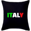 Italy Nápis - Vankúš 50x50 - 50x50 - Vrátane výplne ( Čierna ) Italy Nápis - Vankúš 50x50 - 50x50 - Vrátane výplne ( Čierna )