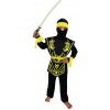 Rappa Detský Kostým Žltý Ninja, veľkosť S Rappa Detský Kostým Žltý Ninja, veľkosť S