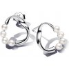 Pandora Strieborné náušnice s pravými perlami Essence 293276C01 Pandora Strieborné náušnice s pravými perlami Essence 293276C01