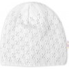 Baby Nellys Dvojvrstvová ažúrková čiapka bavlna biela