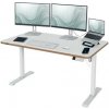 LEITZ Výškově nastavitelný elektrický ergonomický stůl Ergo bílý 140x80 cm - deska 67740001 LEITZ Výškově nastavitelný elektrický ergonomický stůl Ergo bílý 140x80 cm - deska 67740001