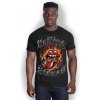 Tričko The Rolling Stones - Flaming Tattoo Tongue, Unisex,Čierna,XL Tričko The Rolling Stones - Flaming Tattoo Tongue, Unisex,Čierna,XL