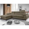 Rohová sedacia súprava Scala, hnedá látka, ľavý roh Rohová sedacia súprava Scala, hnedá látka, ľavý roh