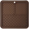 EPICPET Podložka lízacia Epic Pet Lick&Snack štvorec hnedý 20x20cm EPICPET Podložka lízacia Epic Pet Lick&Snack štvorec hnedý 20x20cm