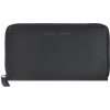 GreenBurry Leather ladies long wallet RFID Pure Black 1127-20