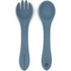 THE COTTON CLOUD SILIKÓNOVÝ SET VIDLIČKY A LYŽIČKY COTTON CLOUD SMOKEY BLUE