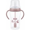 Kojenecká fľaša NUK Perfect Match na učenie so slamkou BEAR 260 ml Kojenecká fľaša NUK Perfect Match na učenie so slamkou BEAR 260 ml