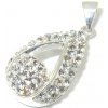 Strieborný prívesok slza 925/1000 ( Swarovski komponent 09) (925/1000) Strieborný prívesok slza 925/1000 ( Swarovski komponent 09) (925/1000)