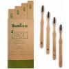 Bambaw Bambusová zubná kefka Stredne mäkká 4 ks