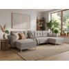 Textilomanie Rozkladacia sedacia súprava do U SILVIANO 300x140 cm, sivá + 2 vankúšiky ZDARMA ITAKA 50 40 x 45 cm Textilomanie Rozkladacia sedacia súprava do U SILVIANO 300x140 cm, sivá + 2 vankúšiky ZDARMA ITAKA 50 40 x 45 cm