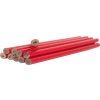 TOPTRADE ceruzka tesárska, červená, v tube, súprava 50 ks, 180 mm TOPTRADE ceruzka tesárska, červená, v tube, súprava 50 ks, 180 mm