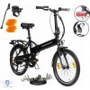 Skladací elektrobicykel Zündapp Z101, 14,5 palca, čierny, 20 Skladací elektrobicykel Zündapp Z101, 14,5 palca, čierny, 20